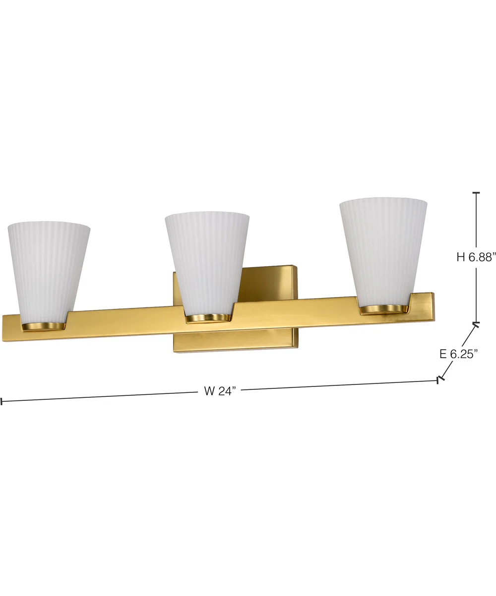 Royale 3-Light Vanity & Wall Burnished Brass - Image 11