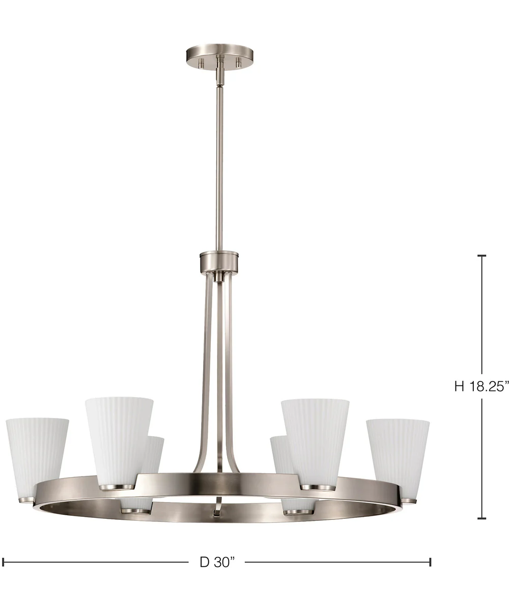 Royale 5-Light Chandelier Brushed Nickel - Image 12
