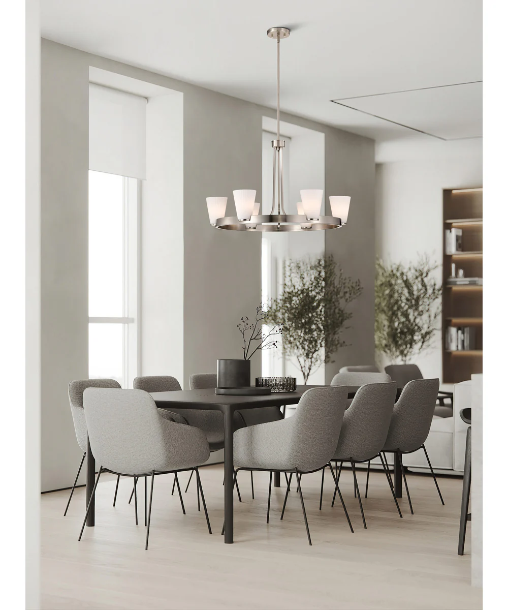 Royale 5-Light Chandelier Brushed Nickel - Image 2