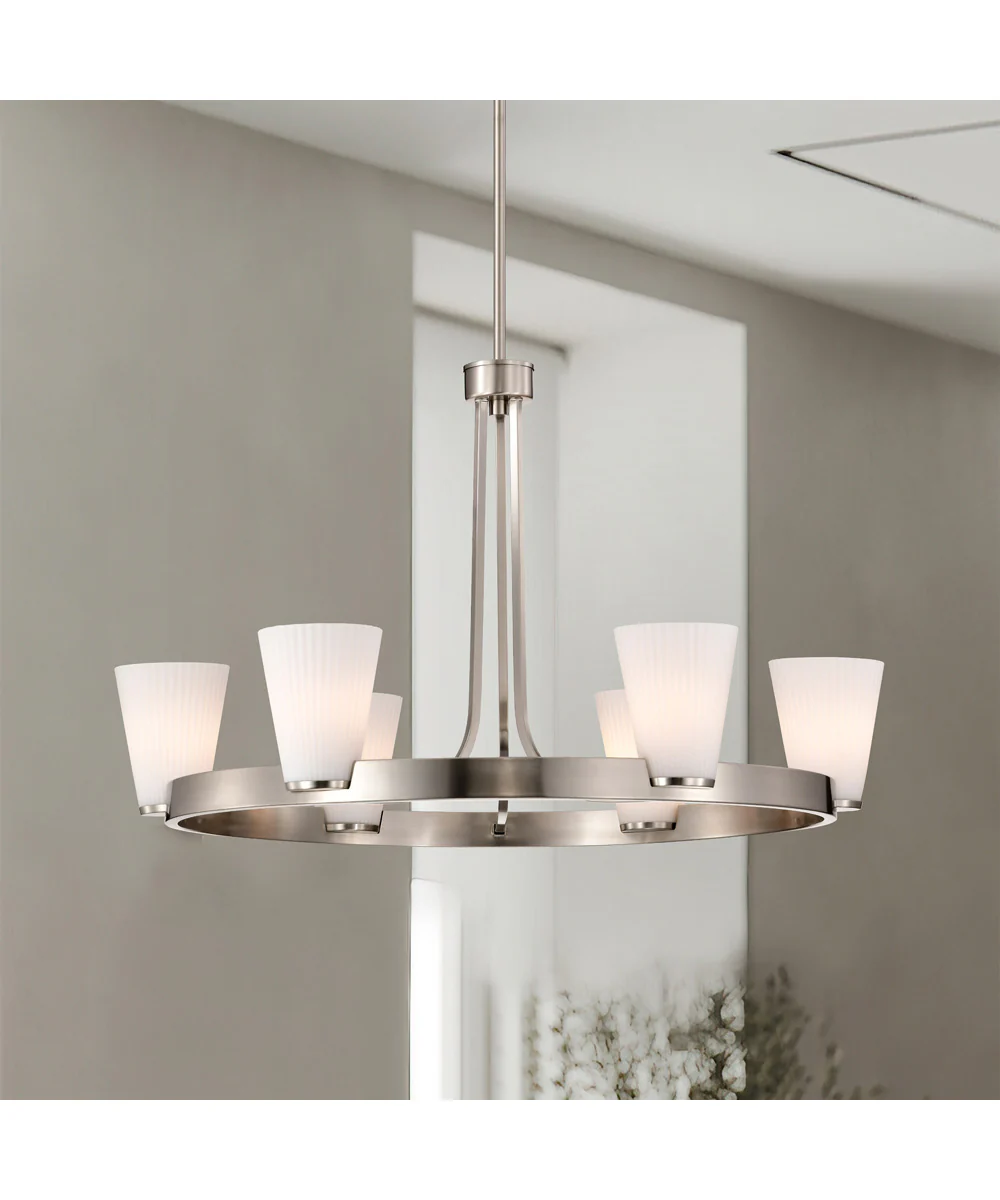 Royale 5-Light Chandelier Brushed Nickel - Image 3