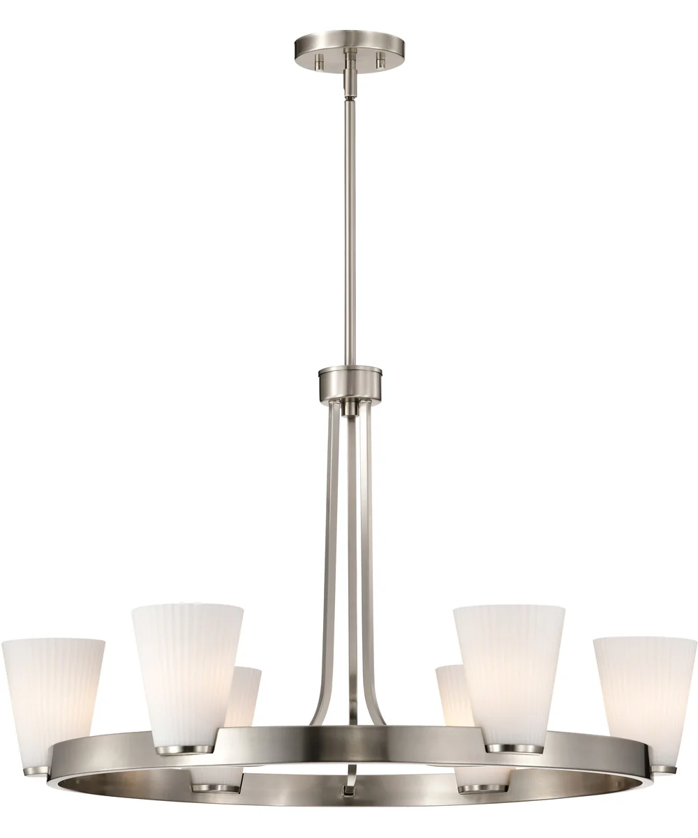 Royale 5-Light Chandelier Brushed Nickel - Image 6