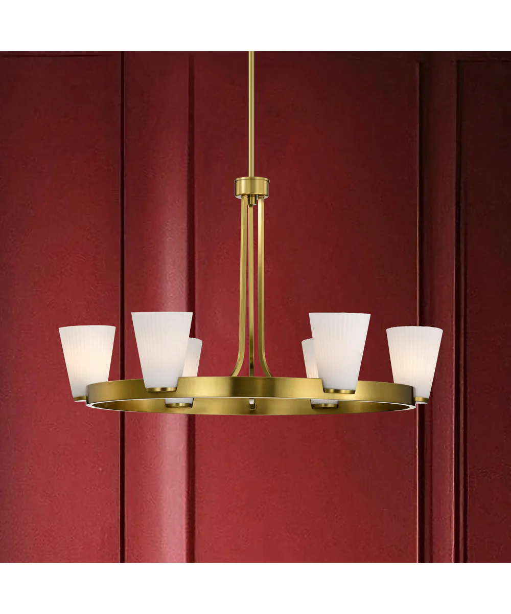 Royale 5-Light Chandelier Burnished Brass - Image 3