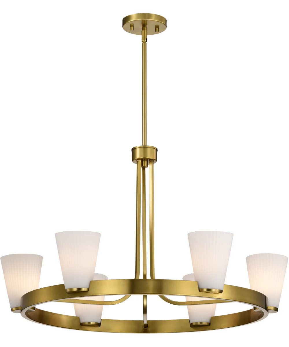 Royale 5-Light Chandelier Burnished Brass - Image 4