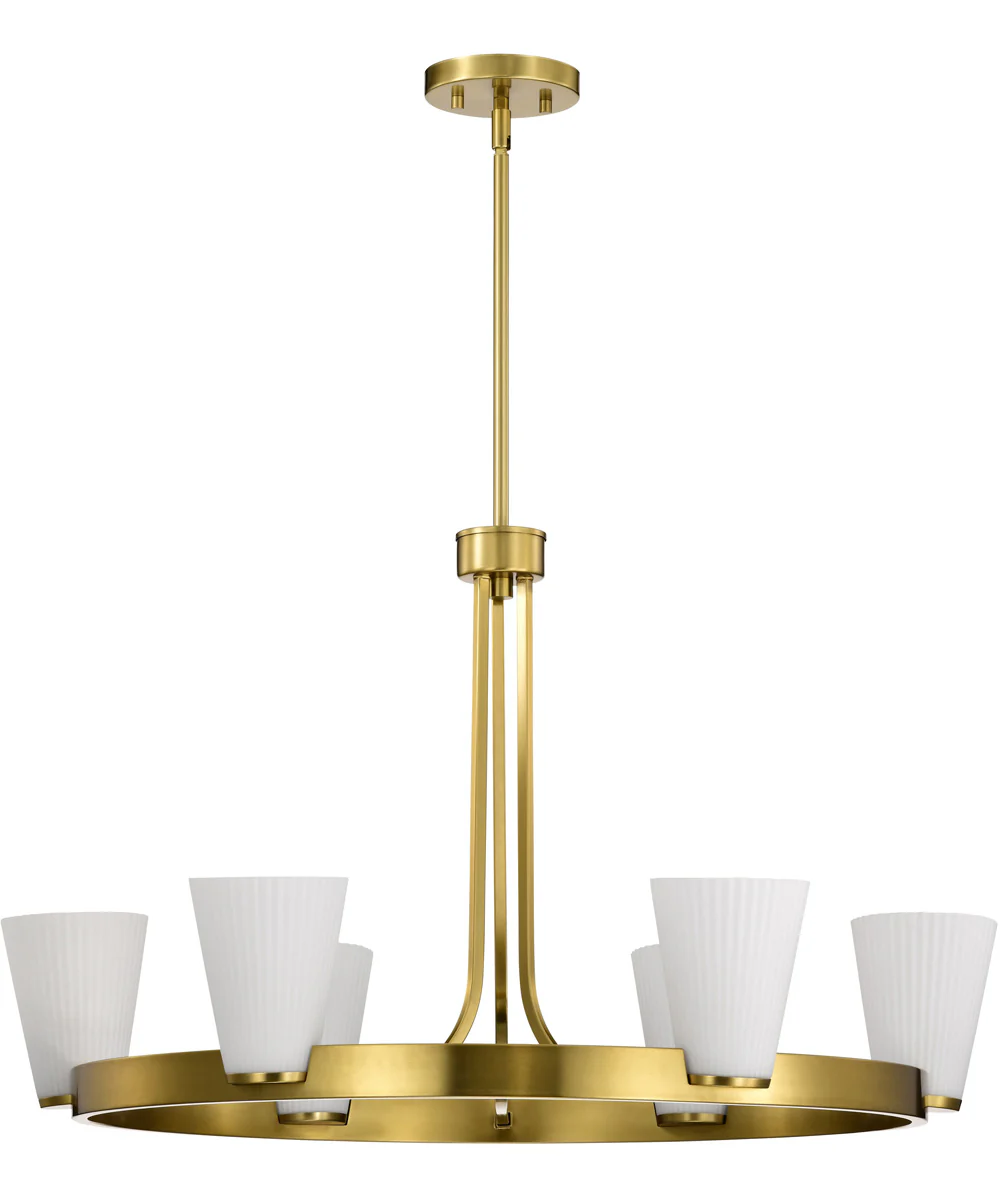 Royale 5-Light Chandelier Burnished Brass - Image 5