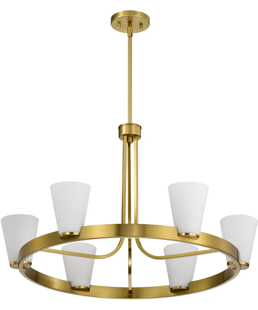 Royale 5-Light Chandelier Burnished Brass - Image 7