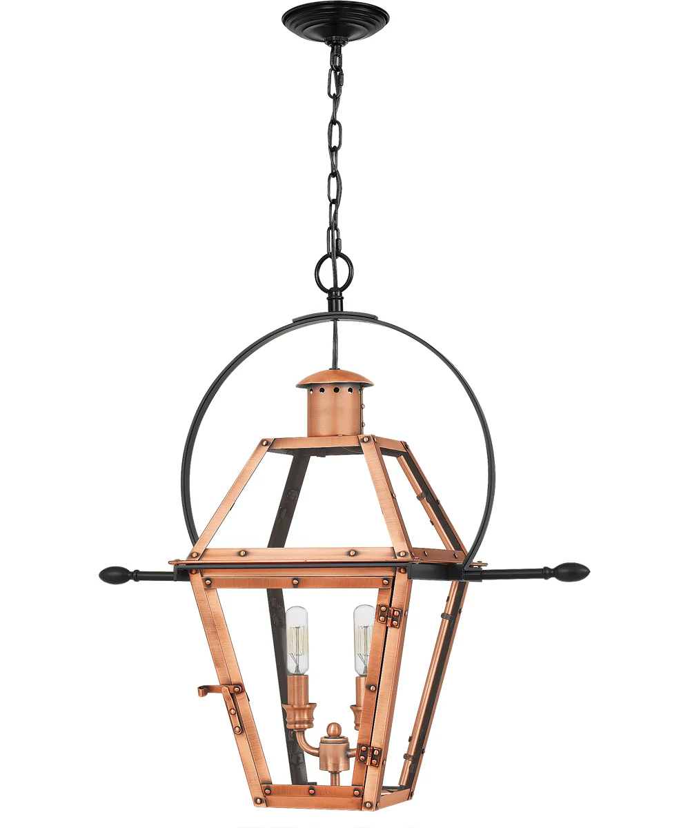 Rue De Royal 2-light Pendant Aged Copper - Image 3