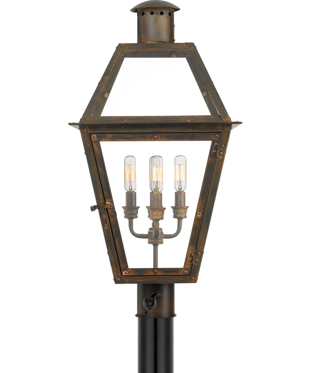 Rue De Royal Extra Large 4-light Outdoor Post Light Industrial Bronze - Image 6