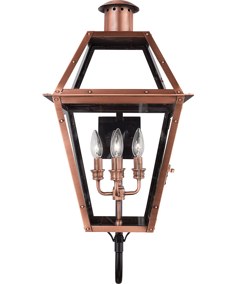 Rue De Royal Extra Large 4-light Outdoor Wall Light Aged Copper - Image 4