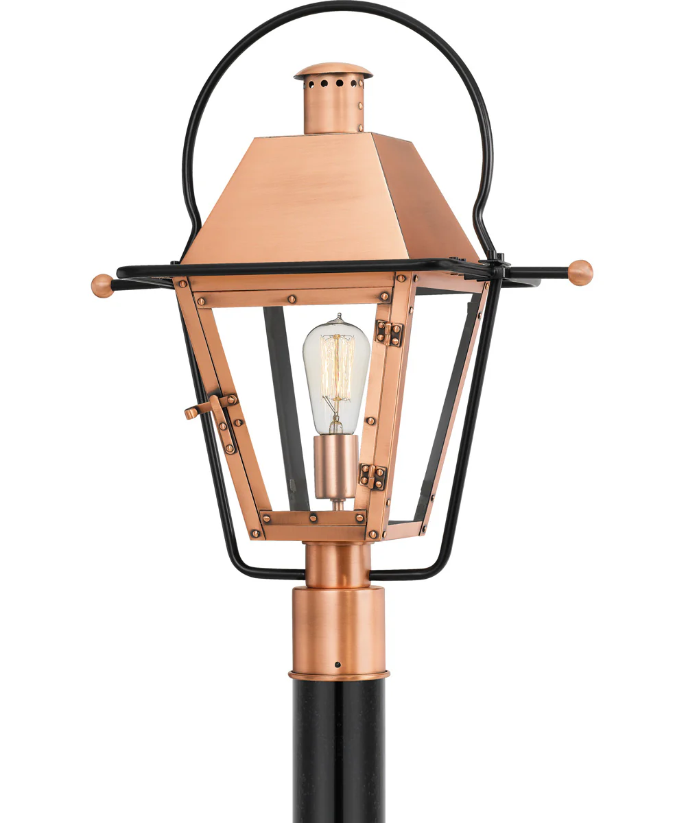 Rue De Royal Large 1-light Outdoor Post Light Aged Copper - Image 2