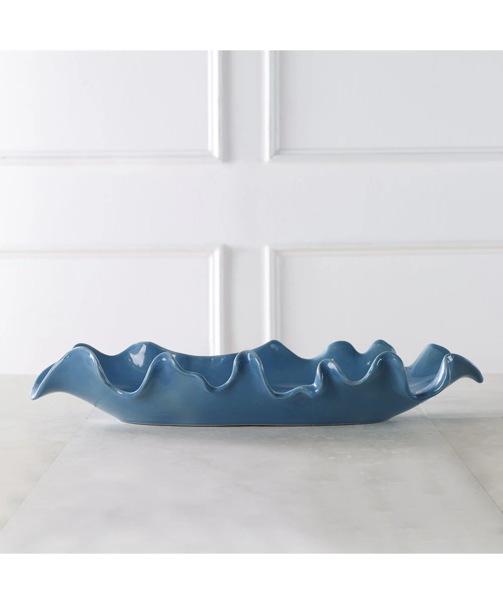 Ruffled Feathers Blue Bowl - Image 2