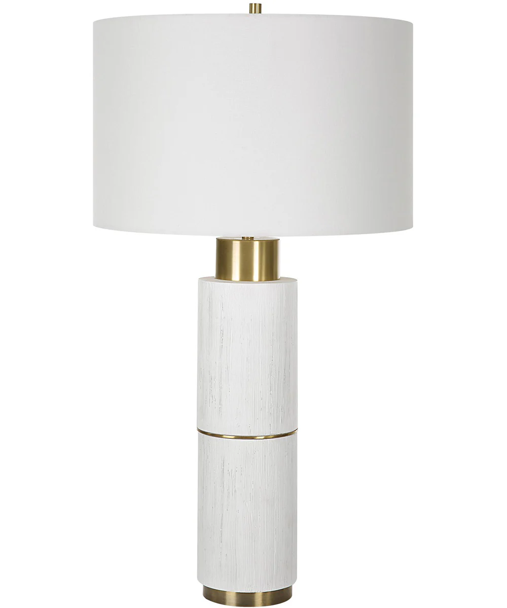 Ruse Whitewashed Table Lamp - Image 4