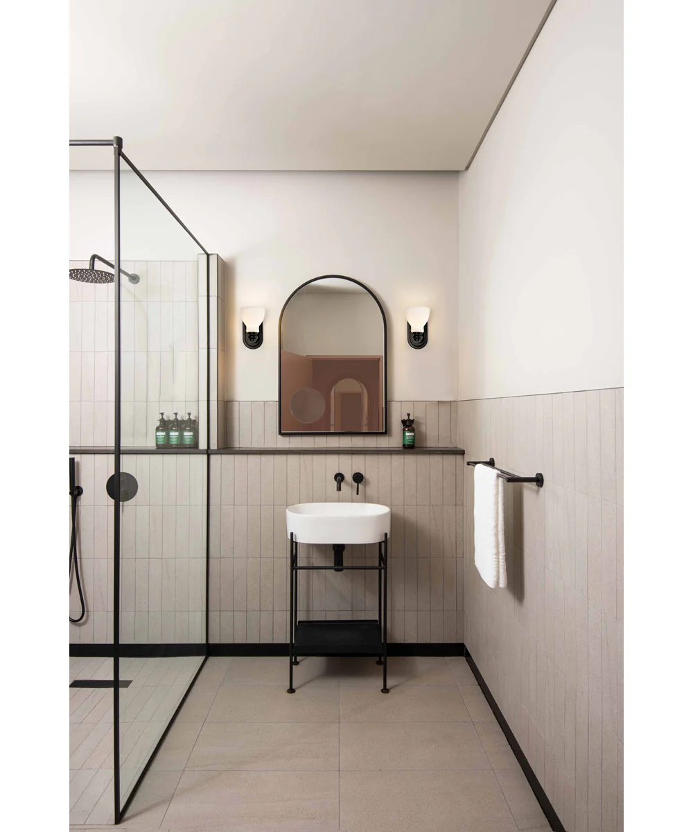 Russel 1-Light Vanity & Wall Matte Black - Image 2