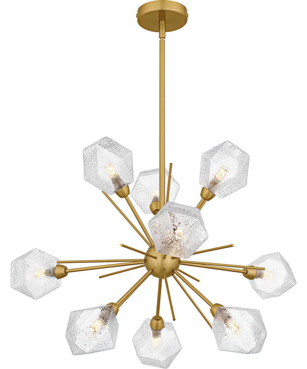 Salvador 9-light Chandelier Brushed Gold - Image 3