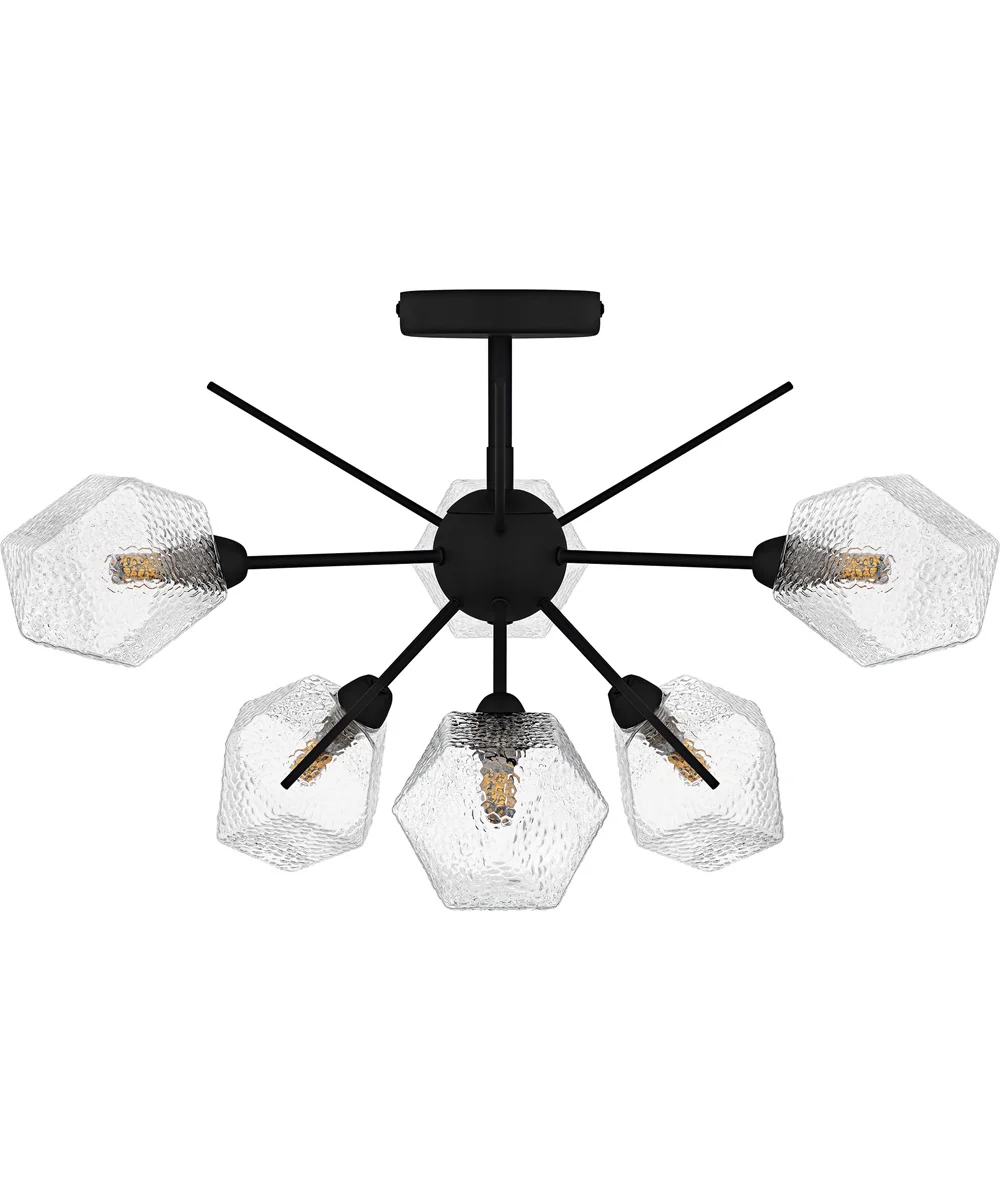 Salvador Extra Large 6-light Semi Flush Mount Earth Black - Image 2