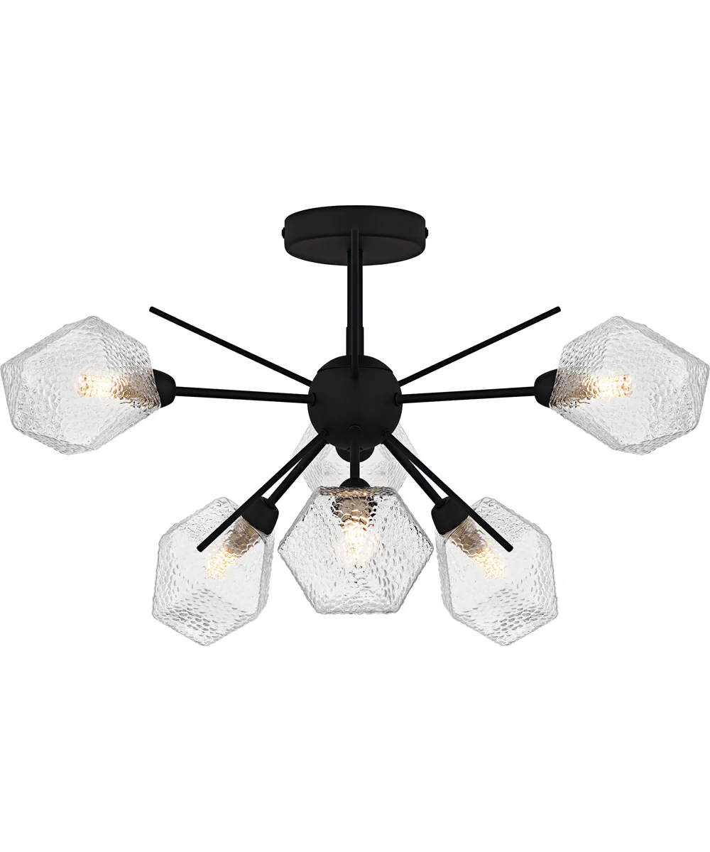 Salvador Extra Large 6-light Semi Flush Mount Earth Black - Image 4