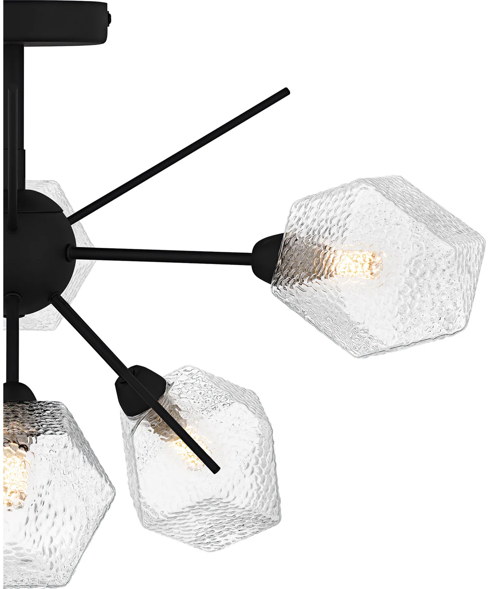 Salvador Extra Large 6-light Semi Flush Mount Earth Black - Image 5