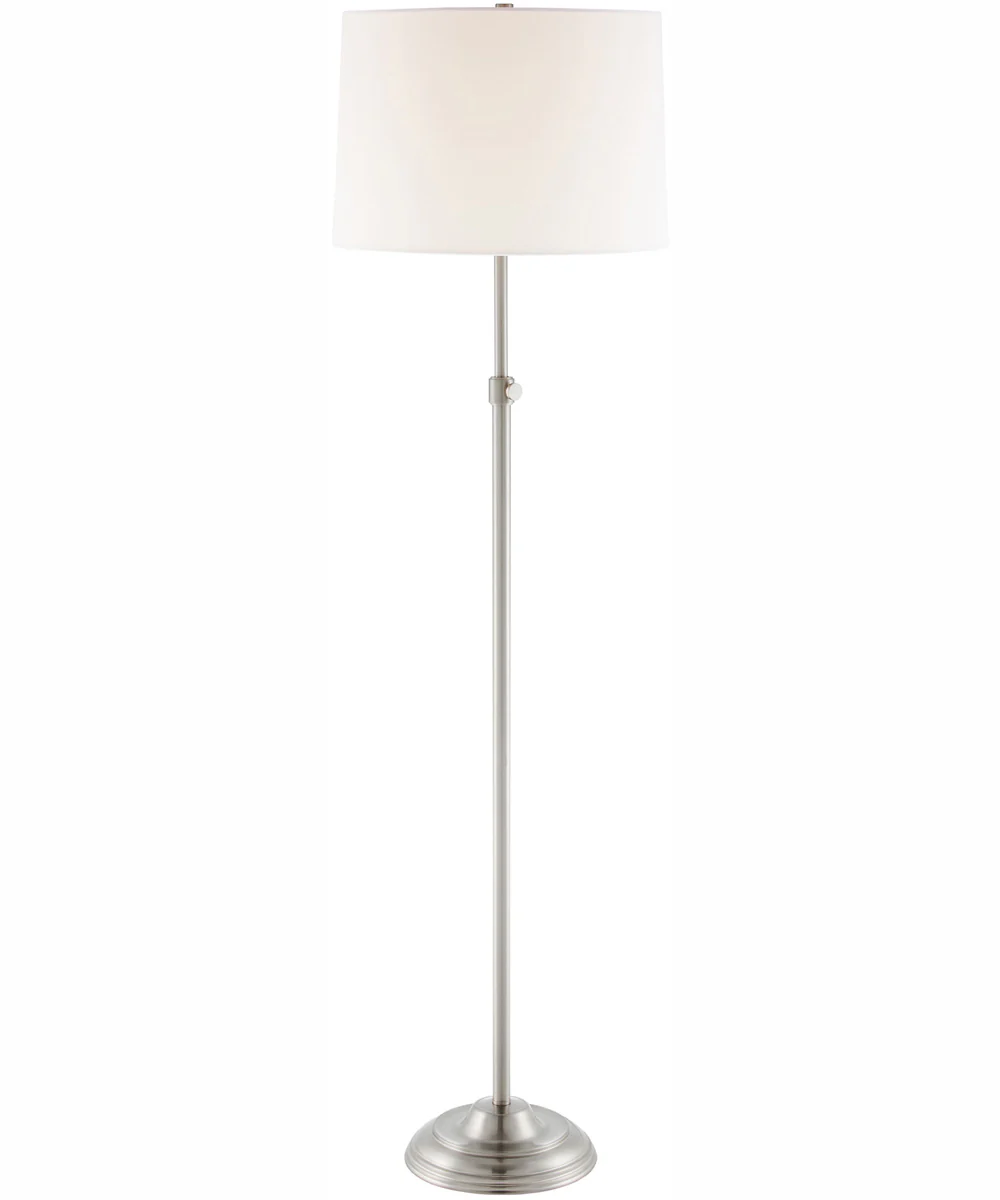Sandoval 1-Light 3Pcs Floor & Table Lamp Set Brushed Nickel/White Shade - Image 5
