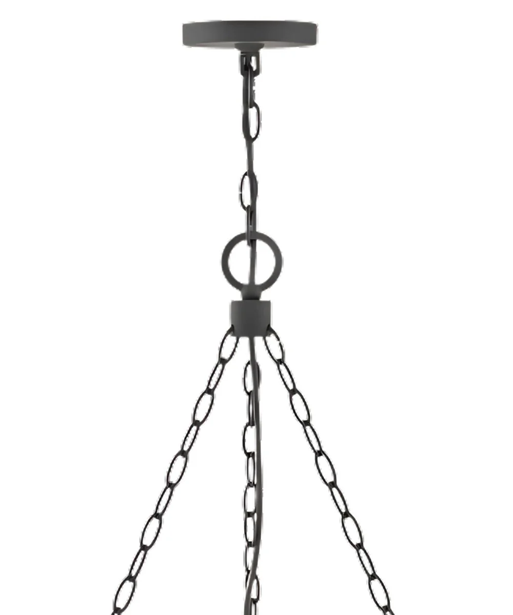 Sawyer 9-Light Large Outdoor Single Tier in Aged Zinc - Image 5