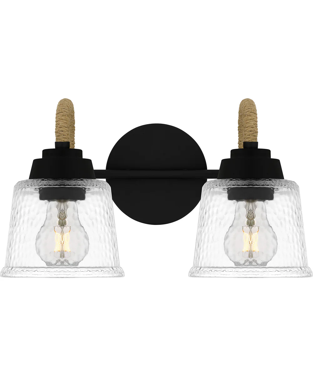 Seabreeze Medium 2-light Bath Light Matte Black