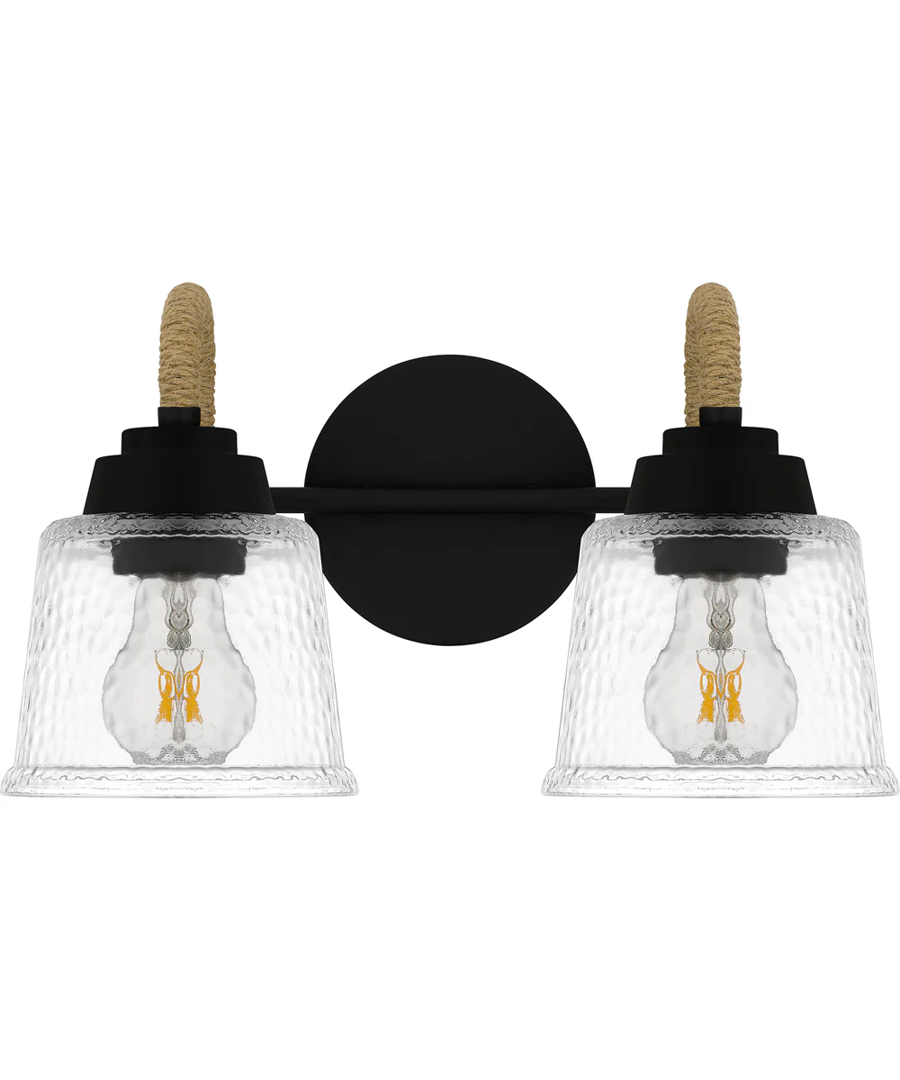 Seabreeze Medium 2-light Bath Light Matte Black - Image 2