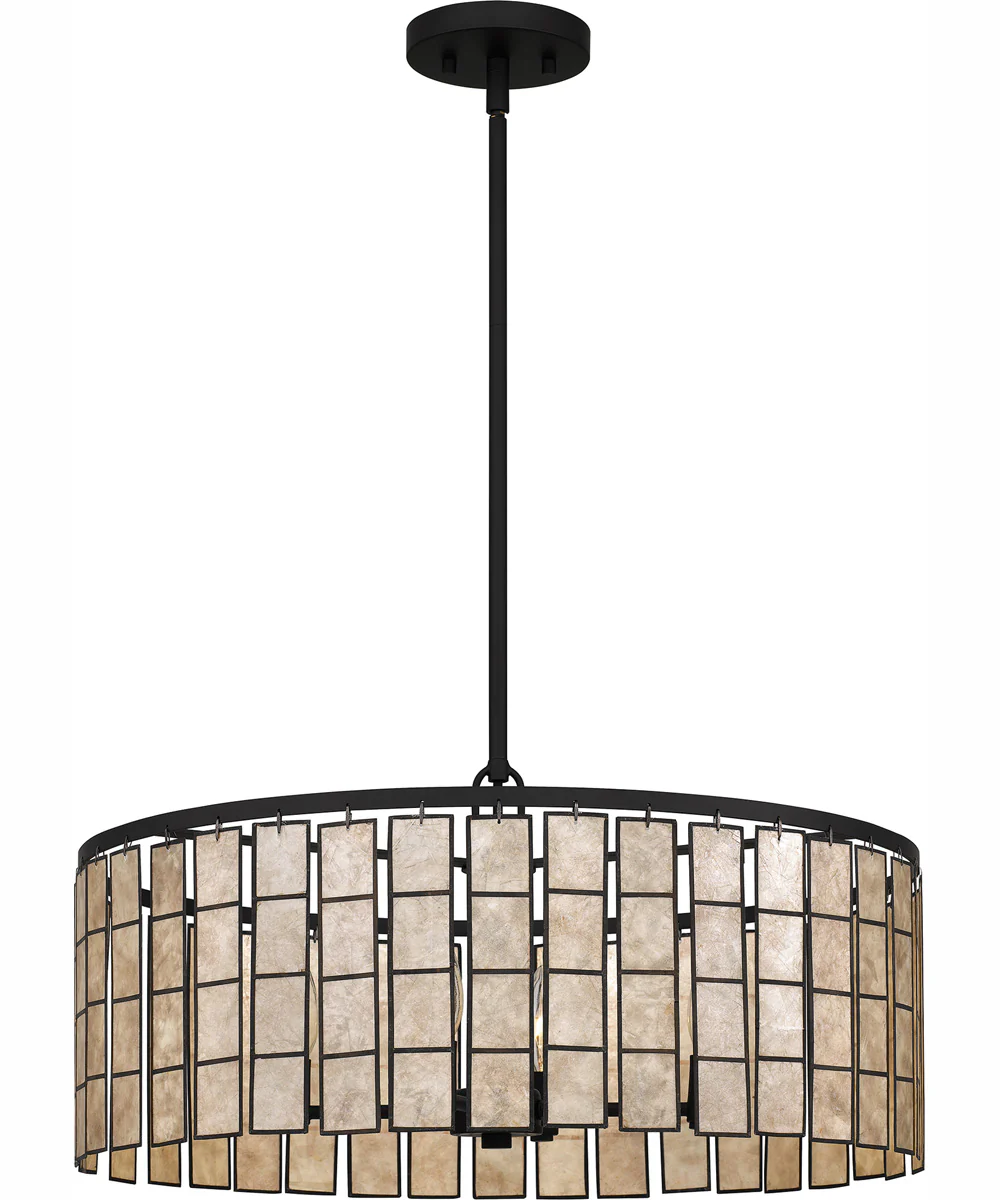 Seigler 4-light Pendant Matte Black - Image 2