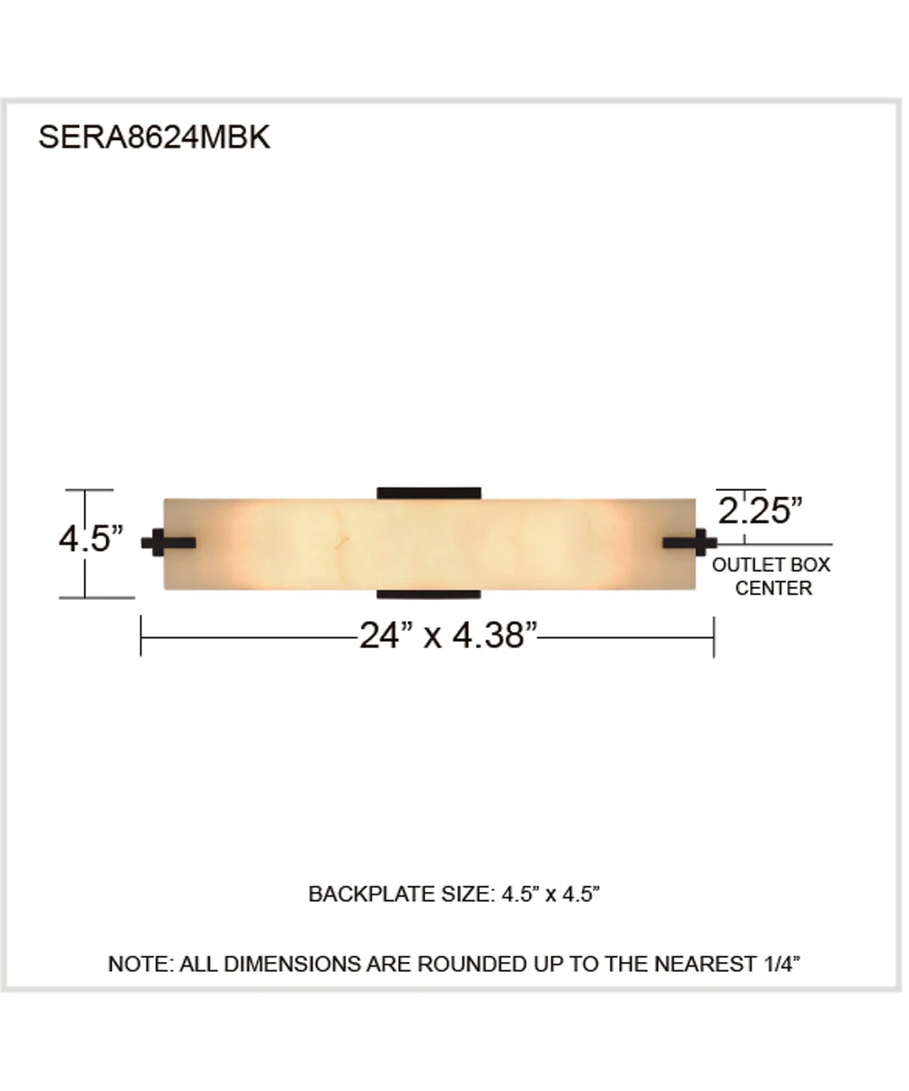 Seraphine 2-light Bath Light Matte Black - Image 4