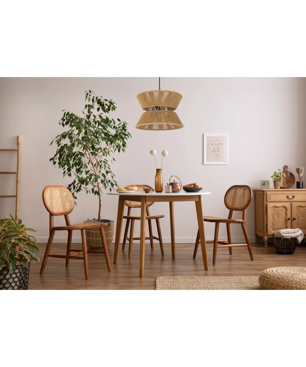 Serena 6-Light Lighting Flat Black/Walnut - Image 2