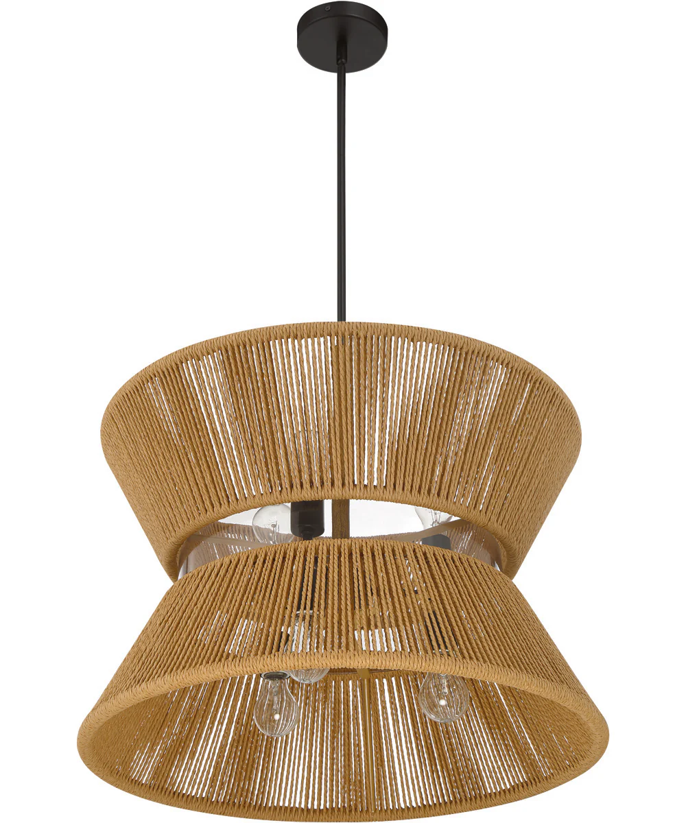 Serena 6-Light Lighting Flat Black/Walnut - Image 5