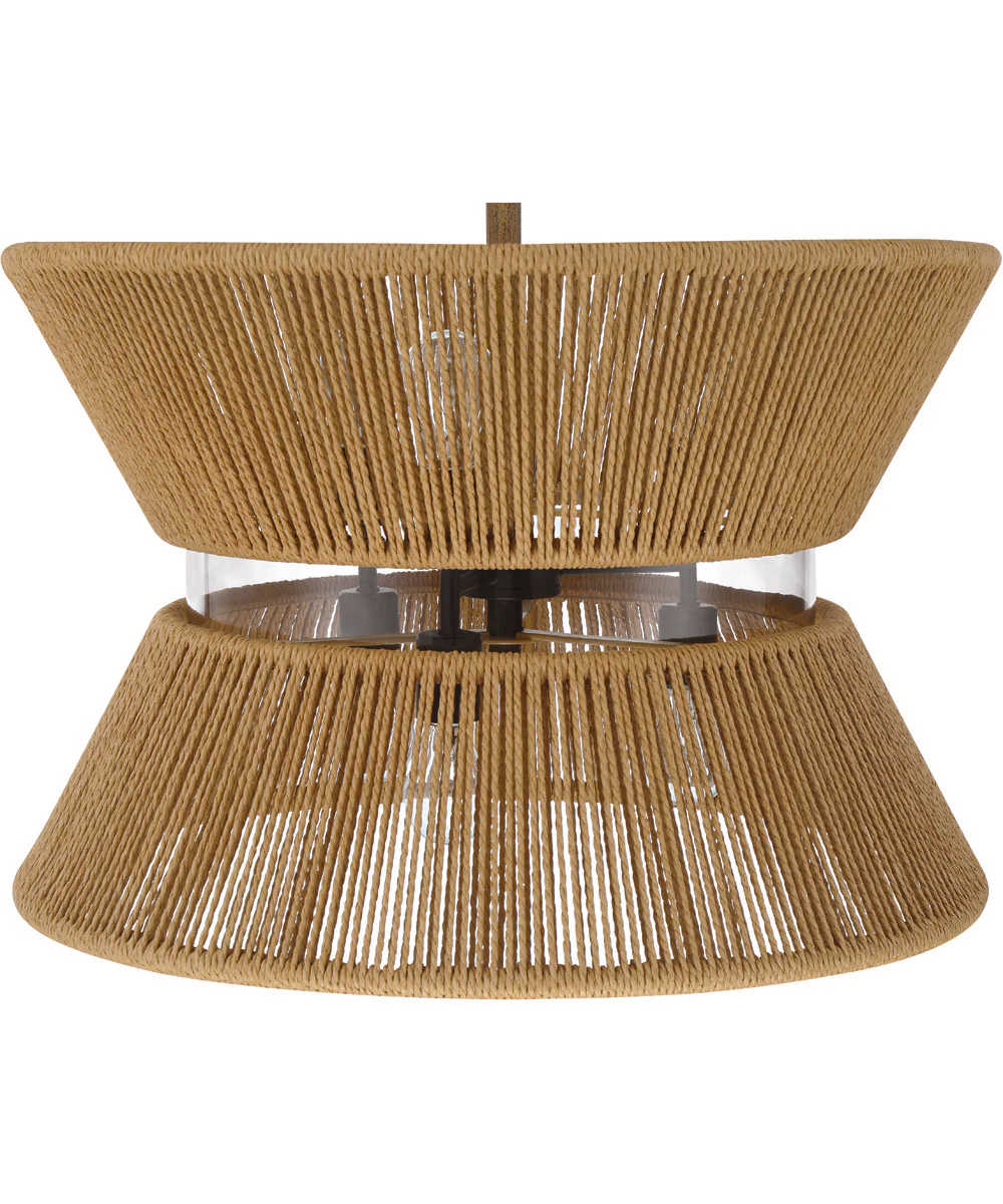 Serena 6-Light Lighting Flat Black/Walnut - Image 7