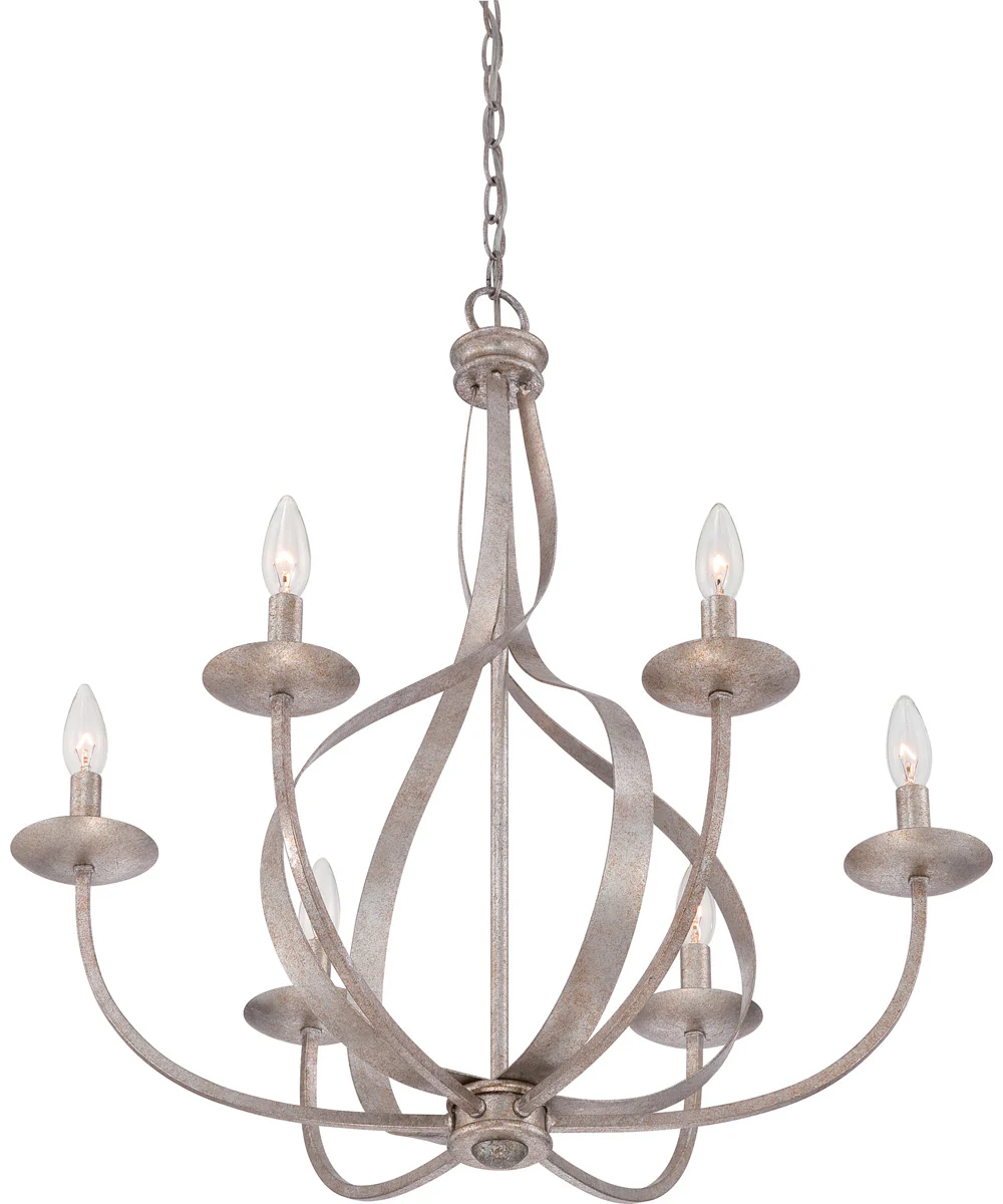 Serenity 6-light Chandelier Italian Fresco - Image 4