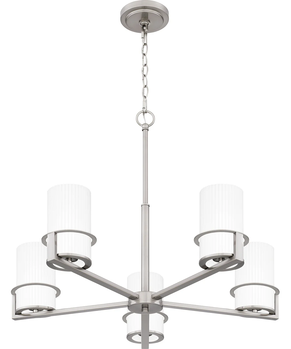 Seymour 5-light Chandelier Brushed Nickel - Image 4