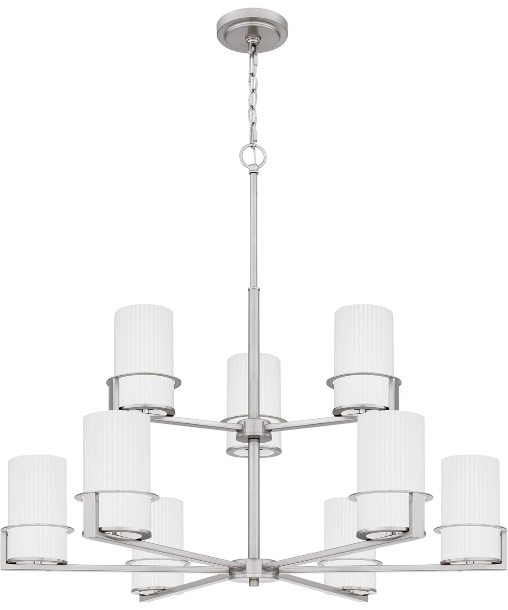 Seymour 9-light Chandelier Brushed Nickel - Image 2