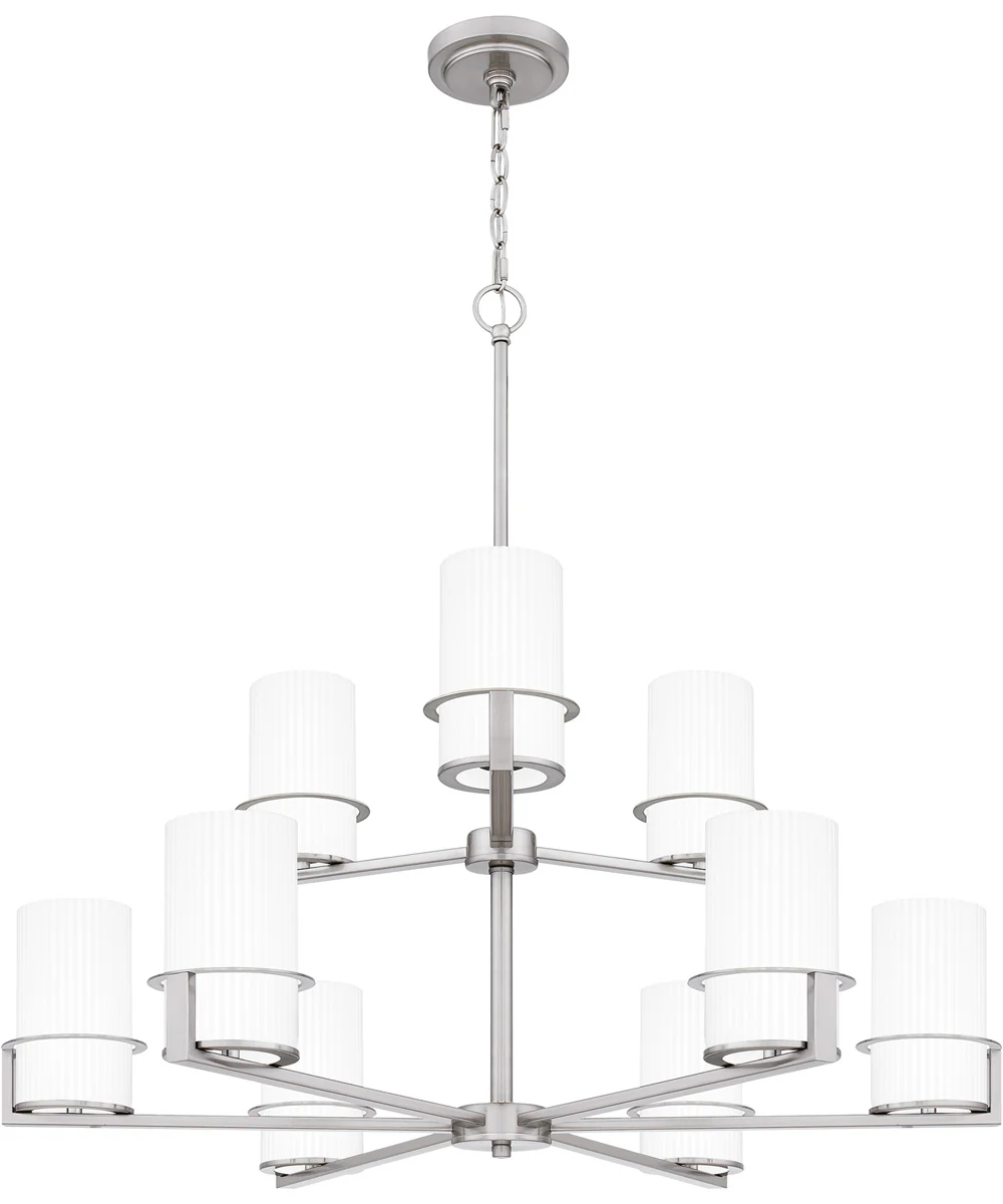 Seymour 9-light Chandelier Brushed Nickel - Image 3