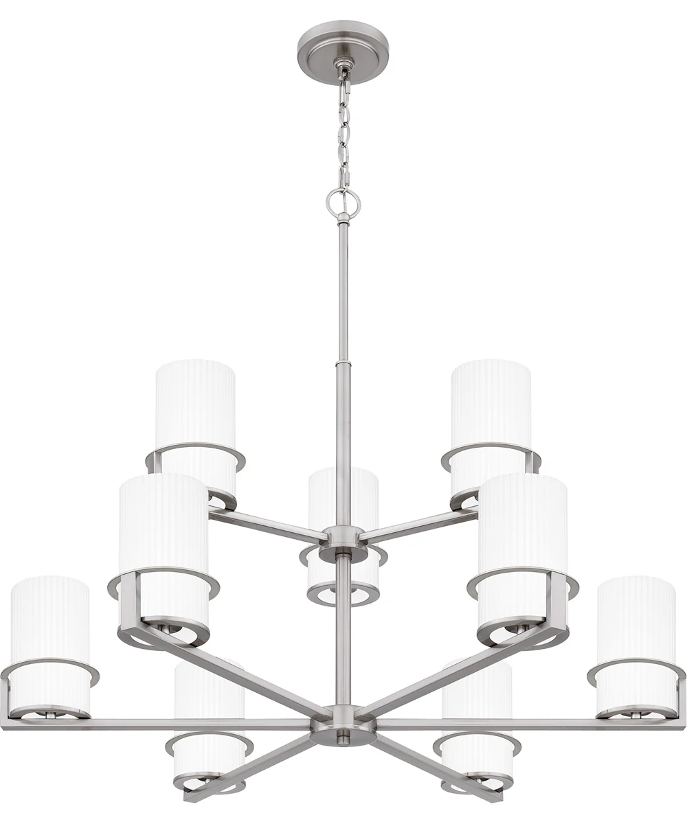 Seymour 9-light Chandelier Brushed Nickel - Image 4