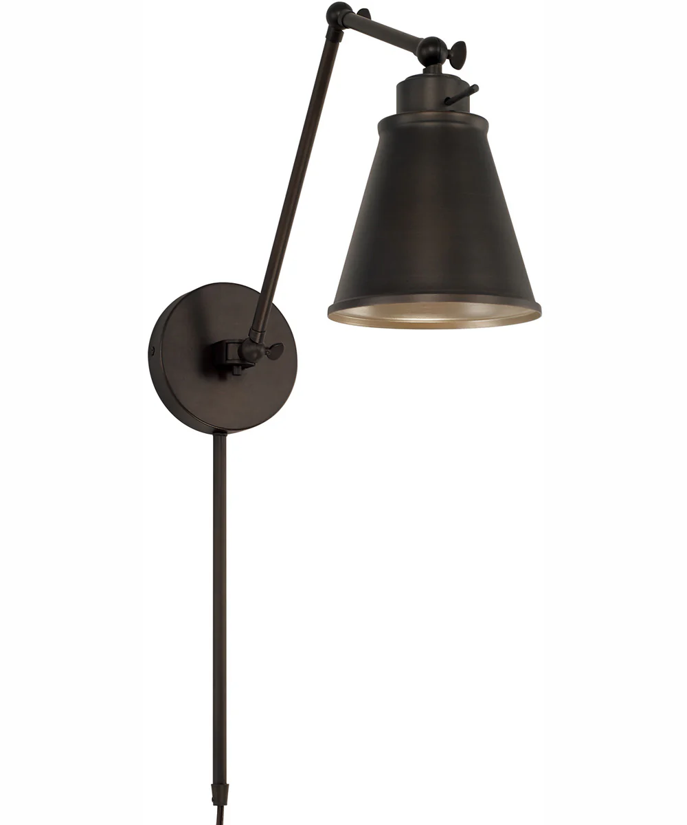 Shay 1-Light Plug In Sconce Oil Rubbed Bronze, 6"W