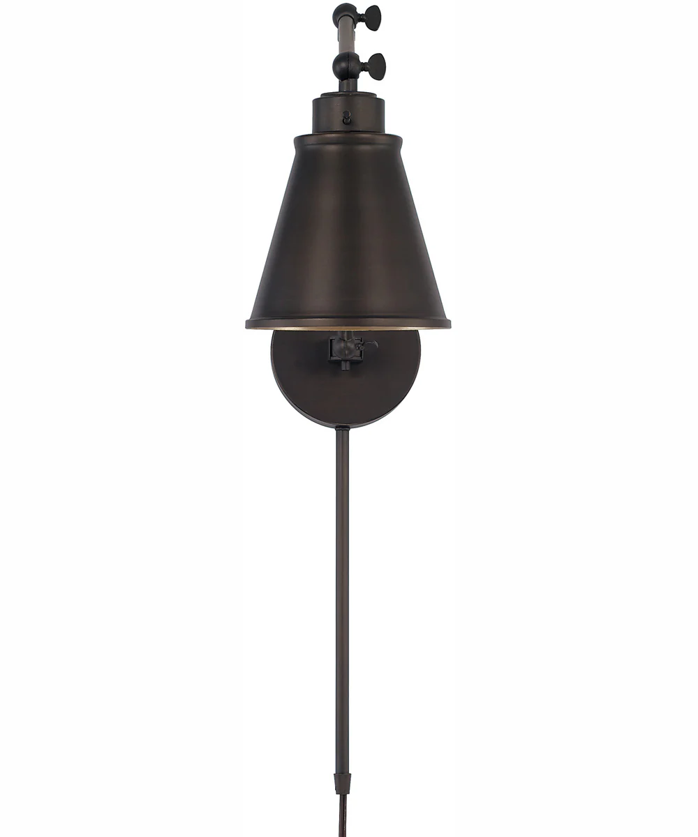 Shay 1-Light Plug In Sconce Oil Rubbed Bronze, 6"W - Image 6