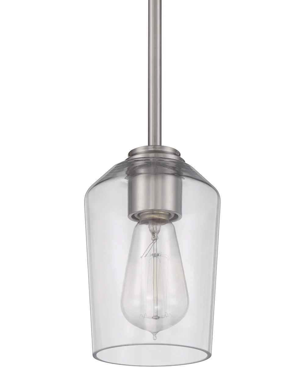 Shayna 1-Light Mini Pendant Brushed Polished Nickel - Image 5