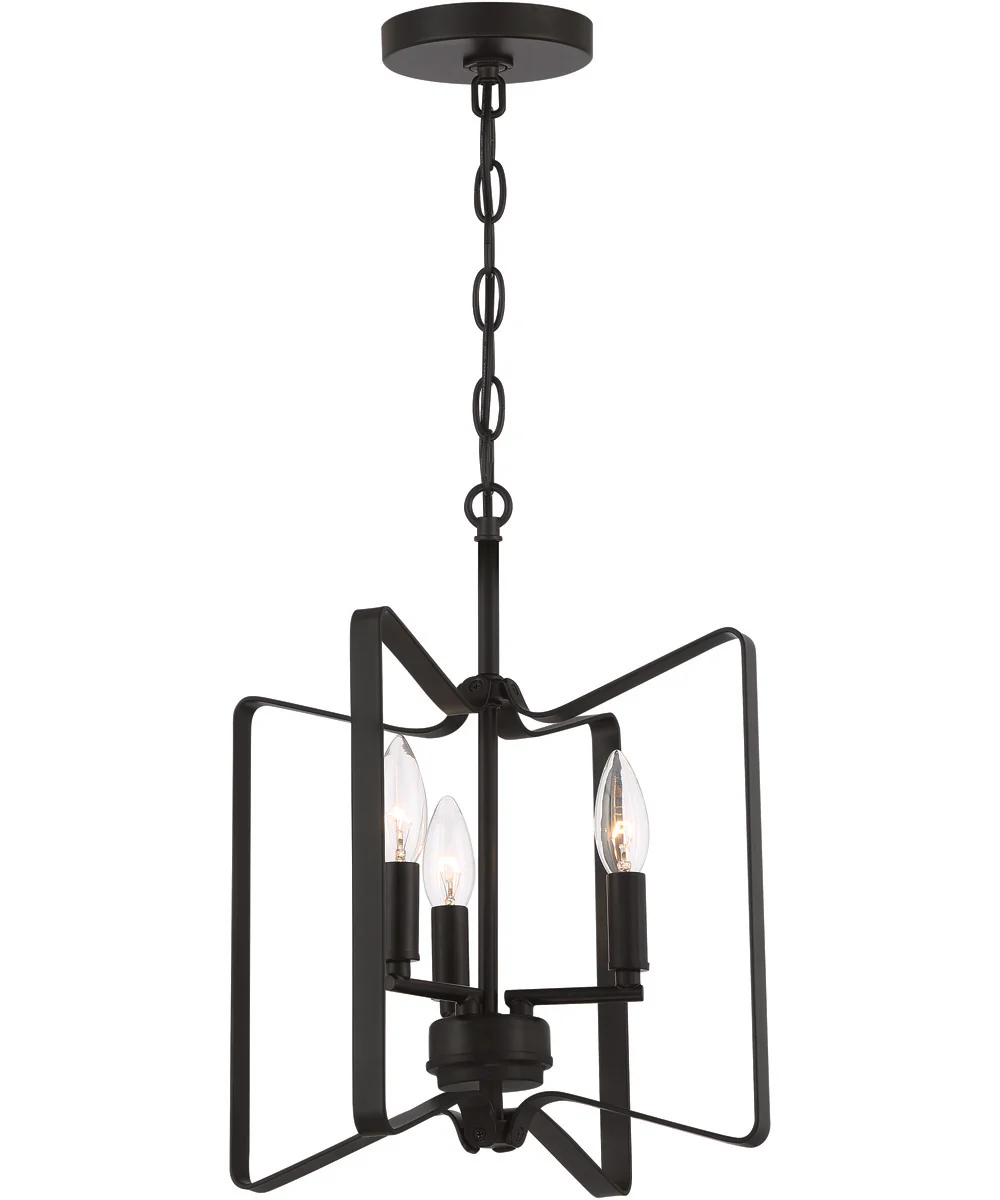 Shayna 3-Light Convertible Semi Flush Flat Black - Image 2