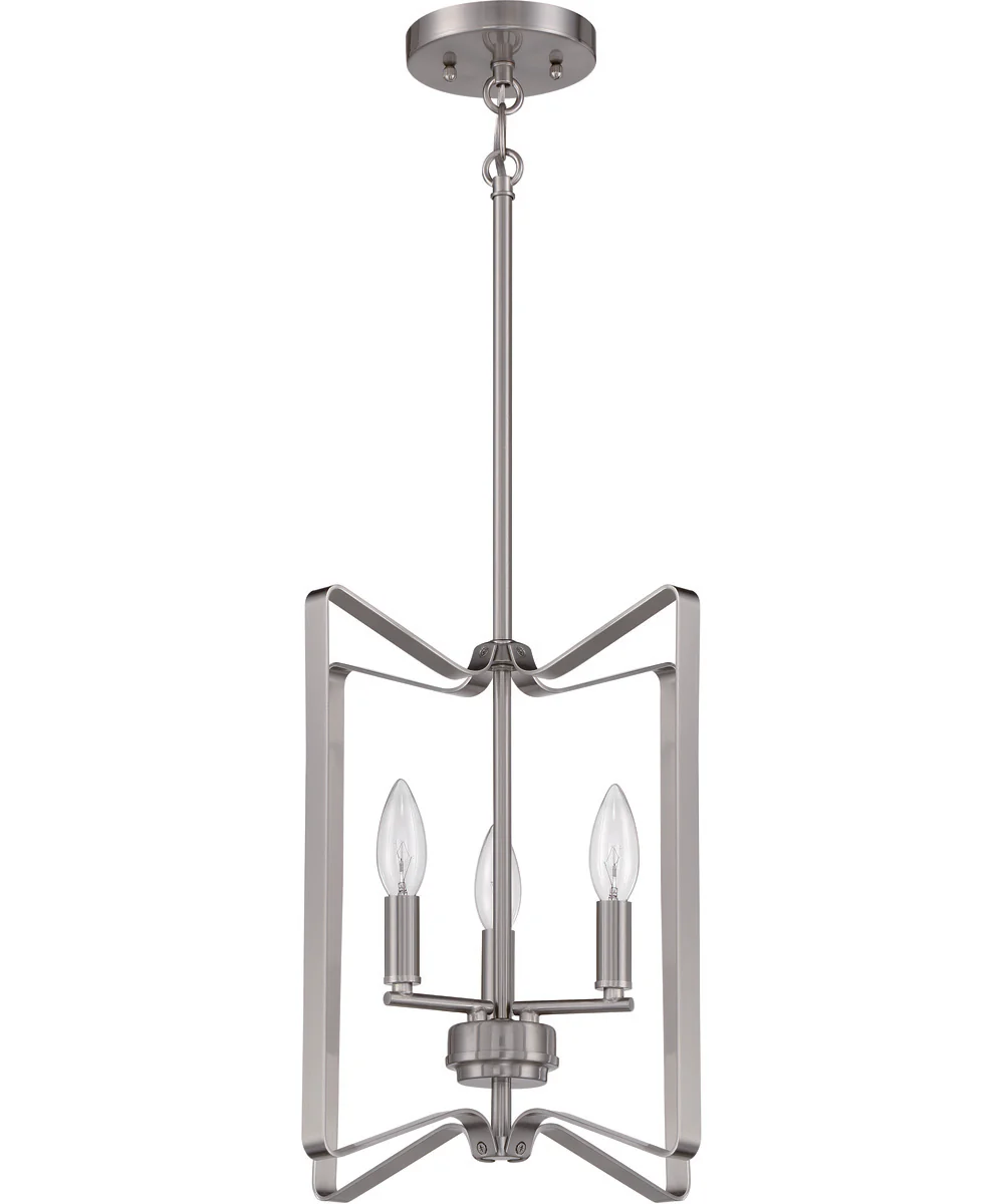 Shayna 3-Light Foyer Brushed Polished Nickel - Image 4