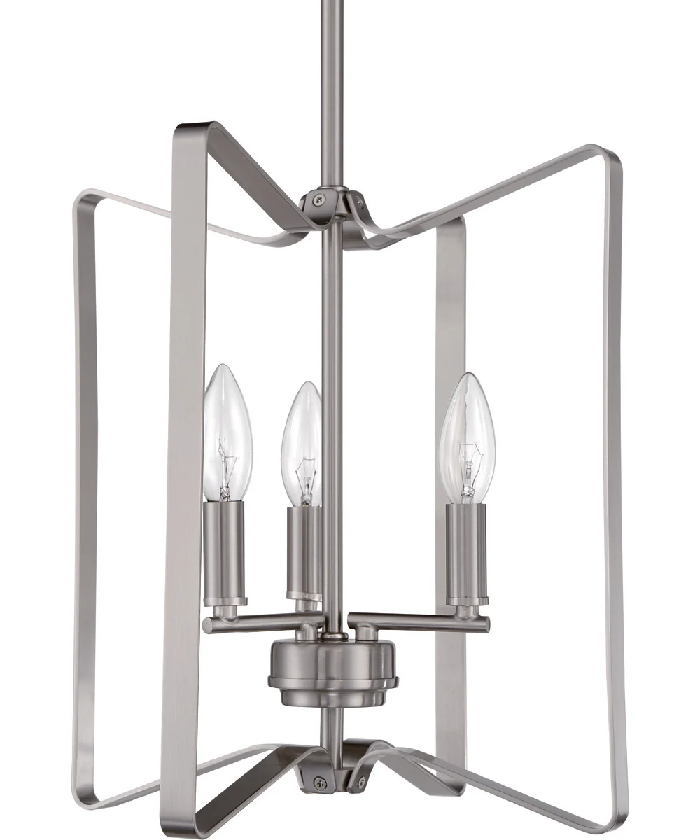Shayna 3-Light Foyer Brushed Polished Nickel - Image 5