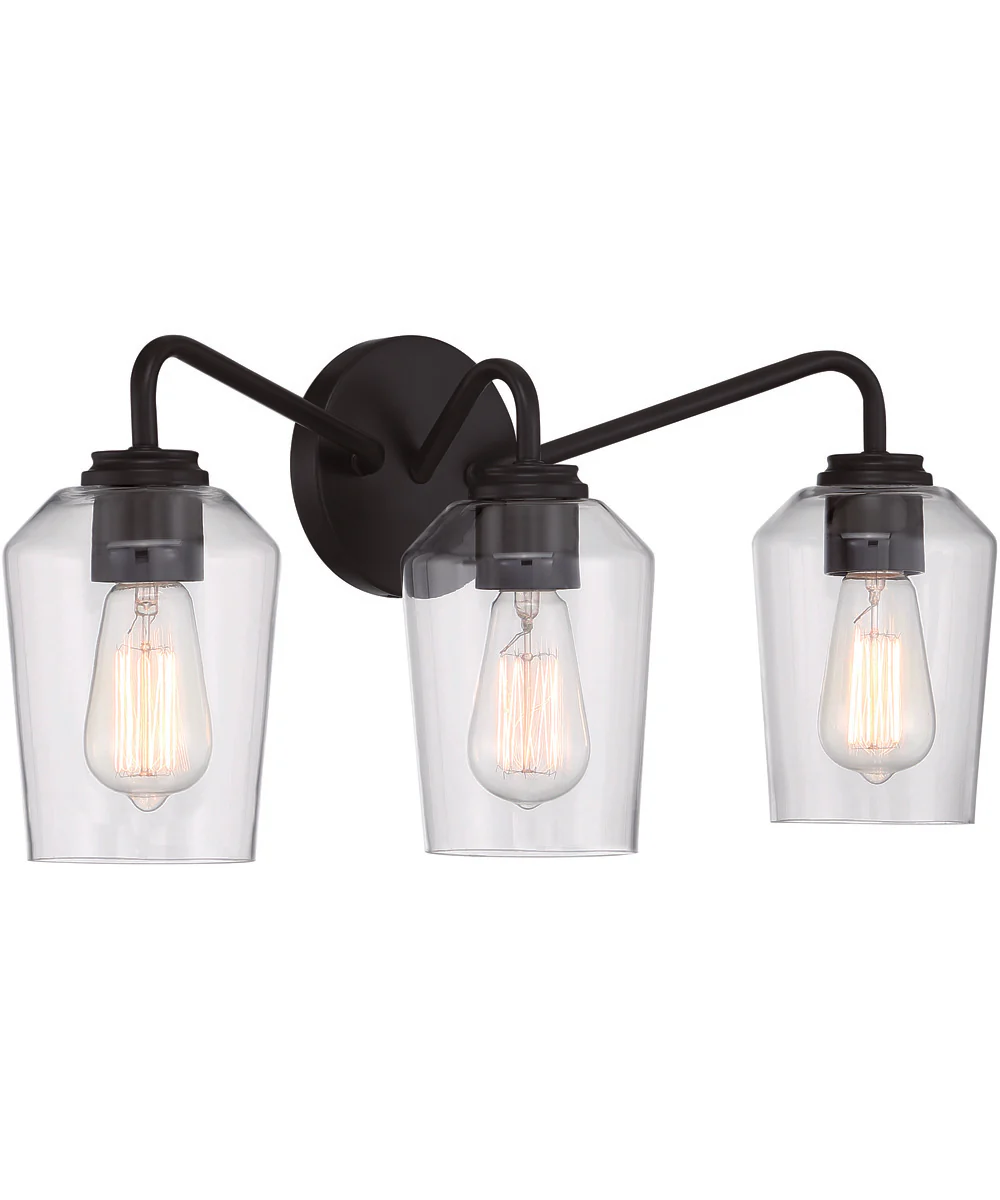 Shayna 3-Light Vanity Flat Black - Image 2