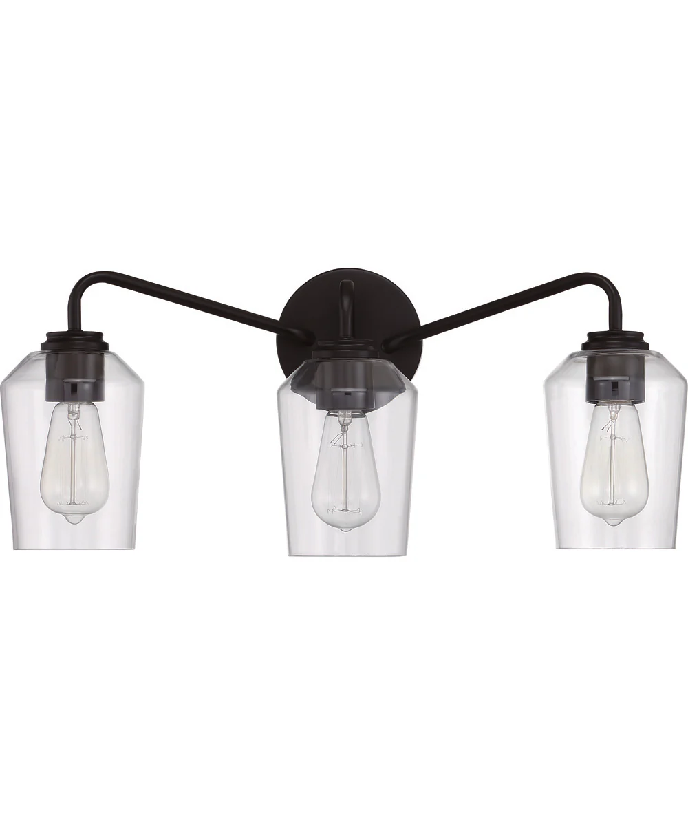 Shayna 3-Light Vanity Flat Black - Image 3