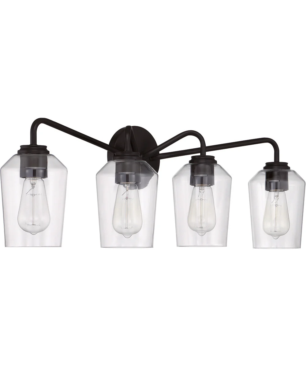 Shayna 4-Light Vanity Flat Black