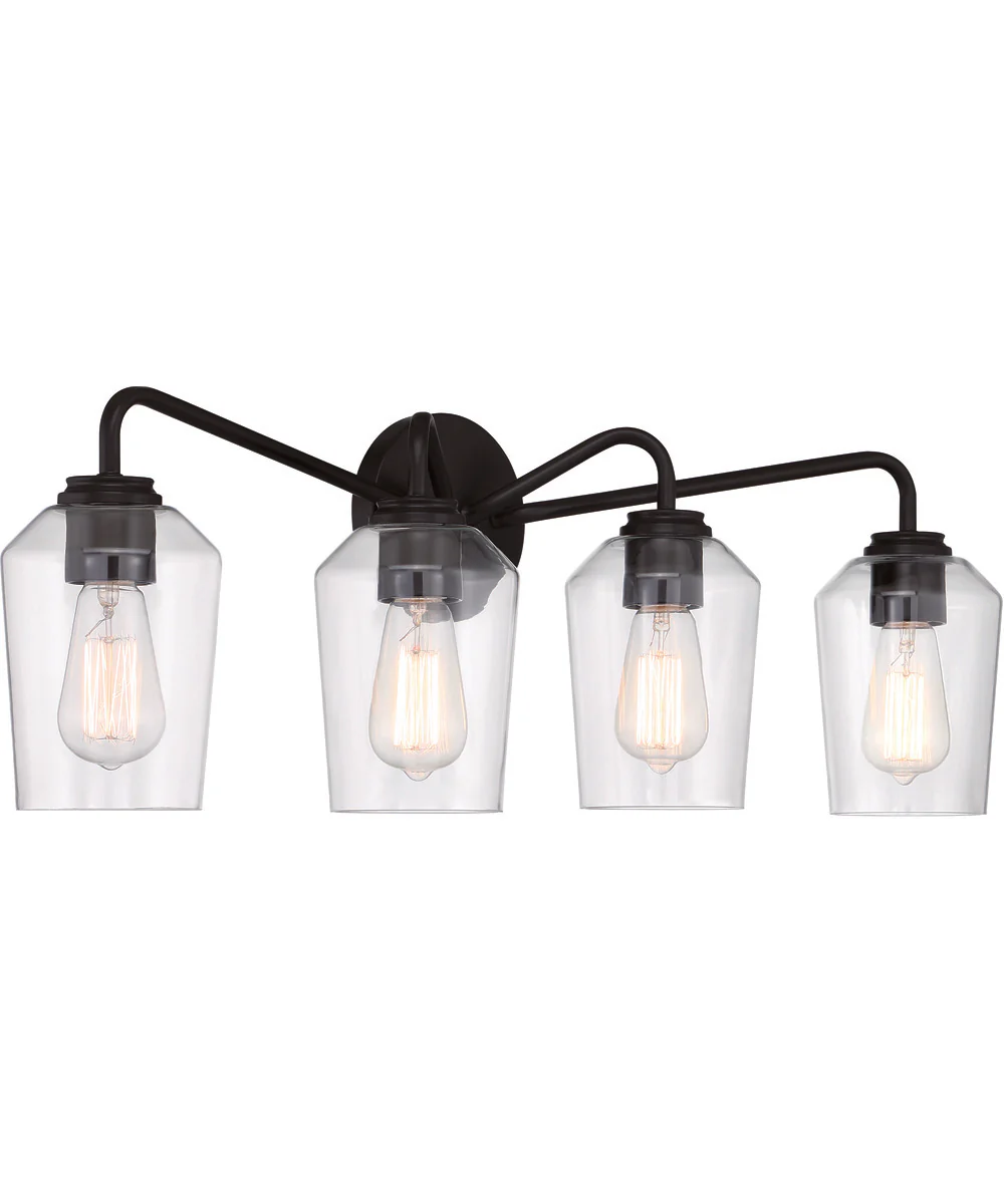 Shayna 4-Light Vanity Flat Black - Image 2