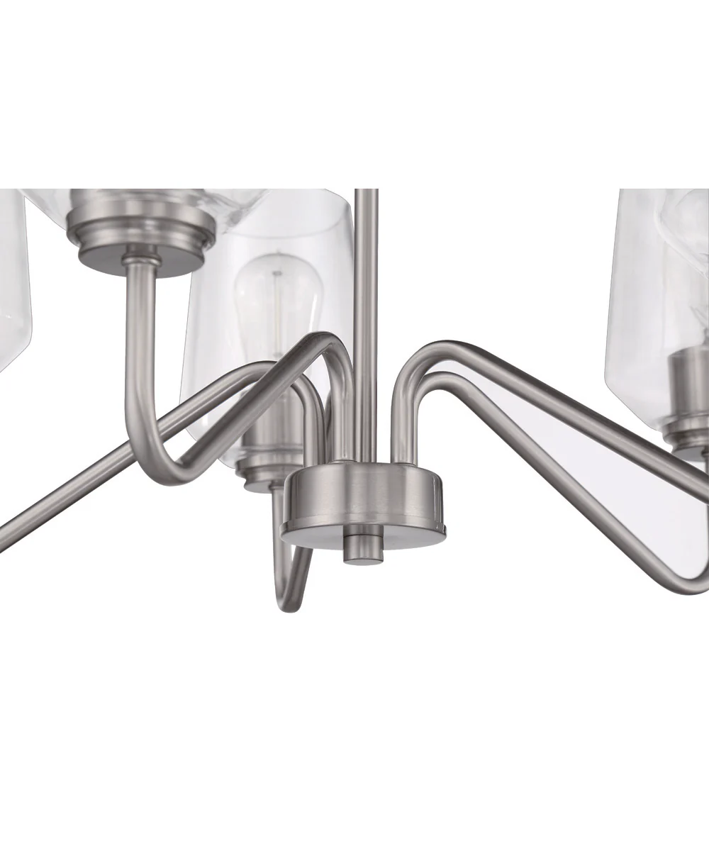 Shayna 5-Light Chandelier Brushed Polished Nickel - Image 5