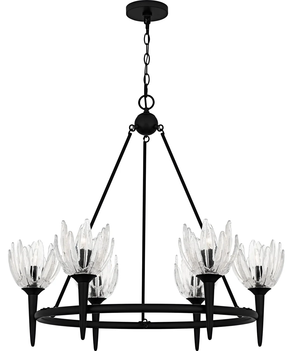 Shea 6-light Chandelier Matte Black