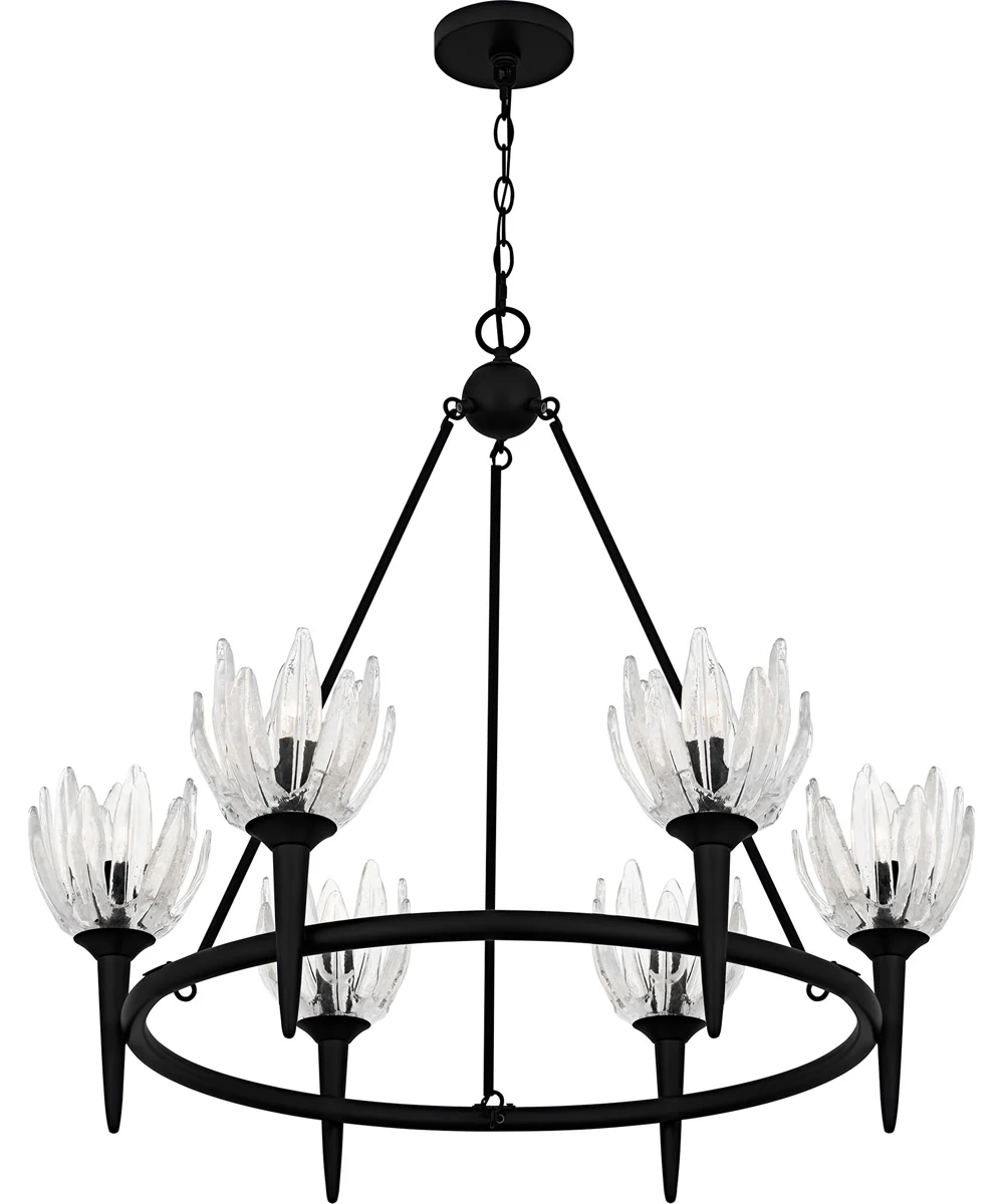 Shea 6-light Chandelier Matte Black - Image 4
