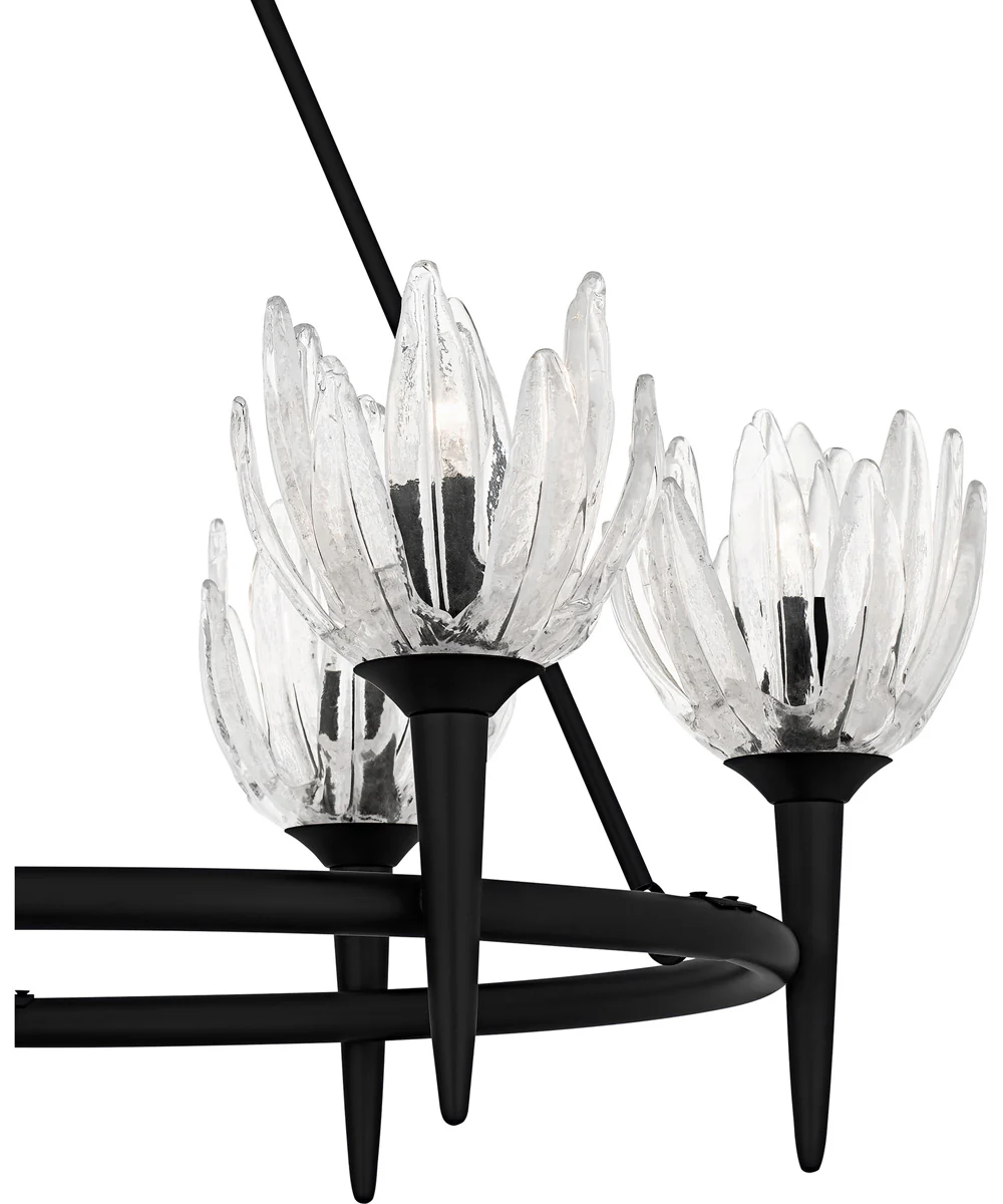 Shea 6-light Chandelier Matte Black - Image 5