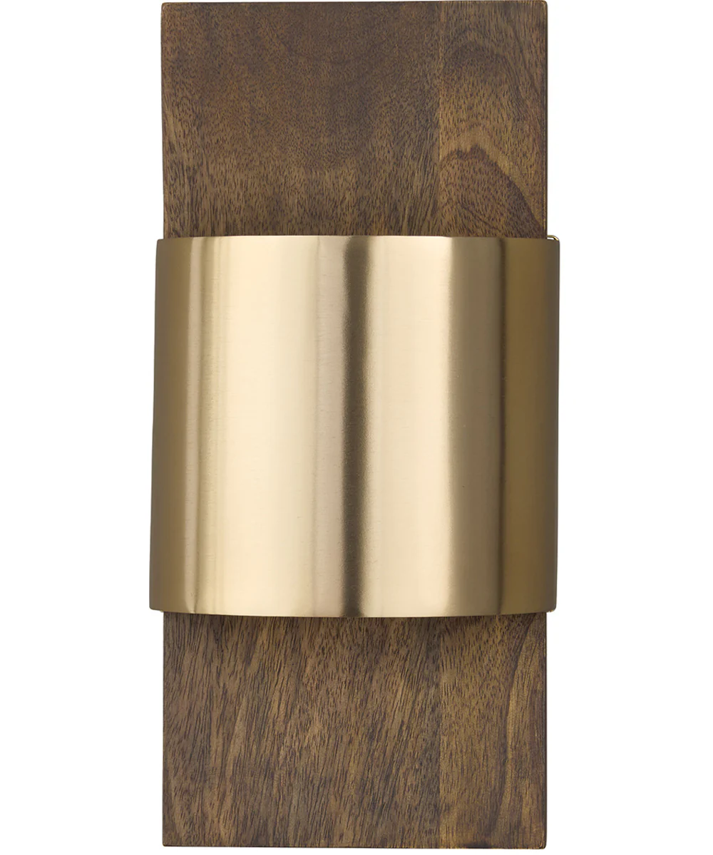 Sidney 1-Light Sconce Nordic Wood and Matte Brass - Image 4