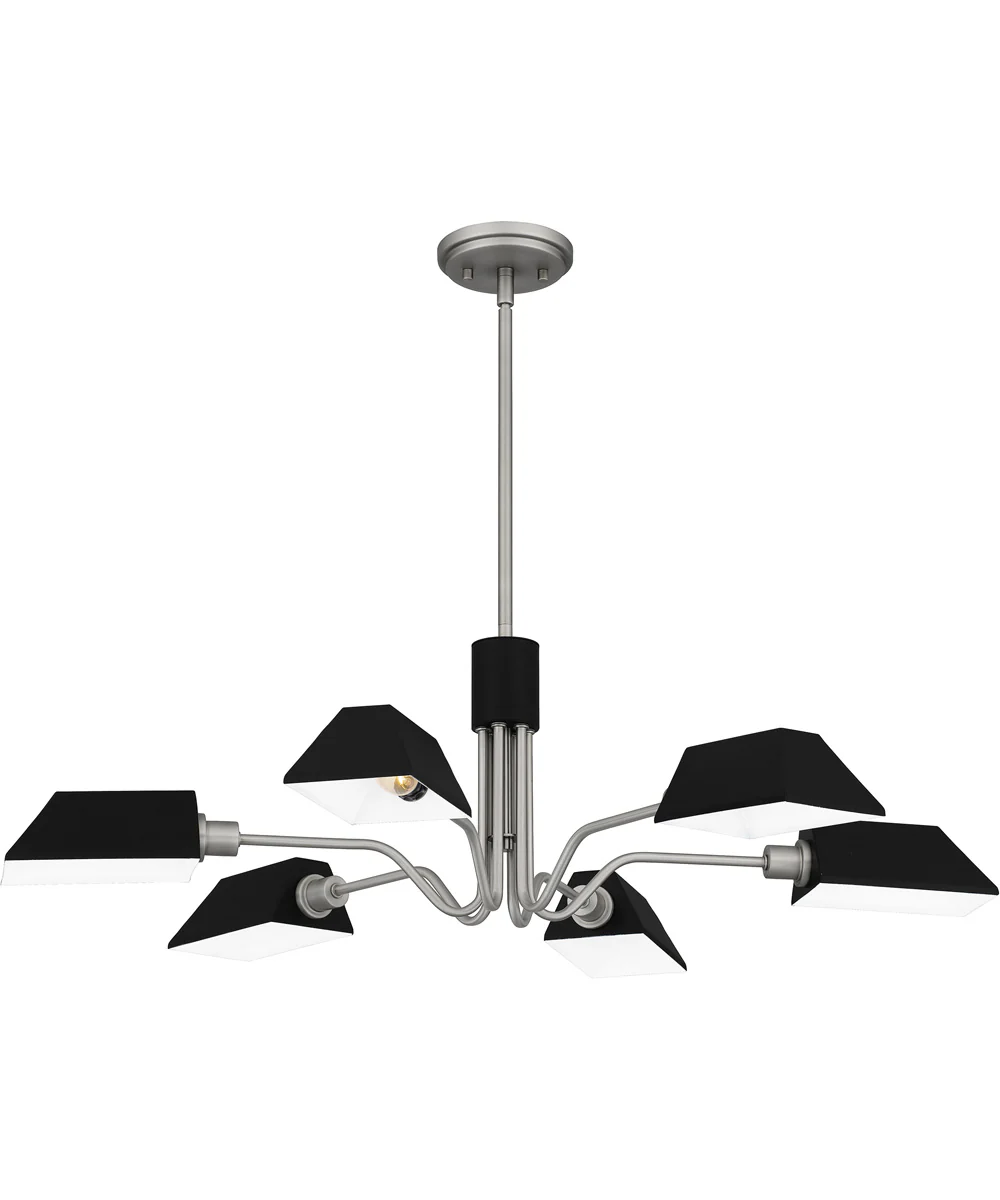 Sienna 6-light Chandelier Antique Nickel - Image 4